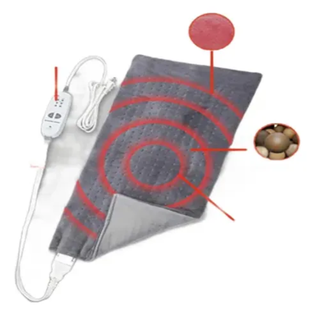 Miniatura 3 de Manta Almohadilla Masaje Térmico